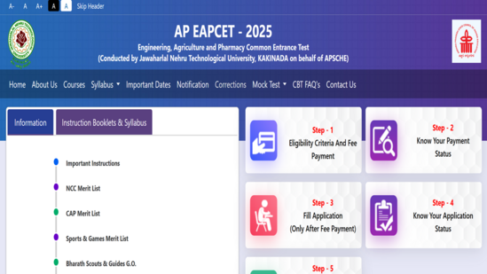  AP EAPCET 2025: EAMCET registration begins at cets.apsche.ap.gov.in, direct link here