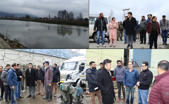  Incessant rains: DC Srinagar tours various City areas
