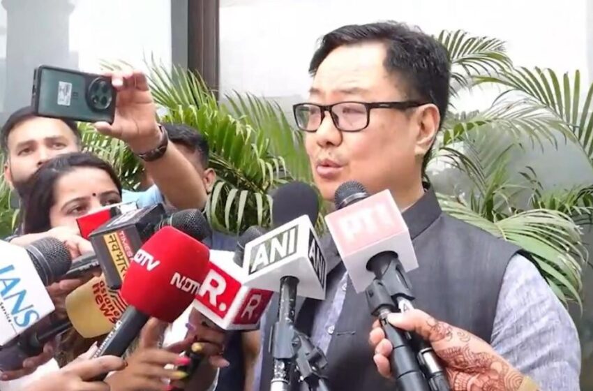  Govt Tables Waqf Bill In Rajya Sabha; Won’t Snatch Muslims’ Rights, Says Rijiju