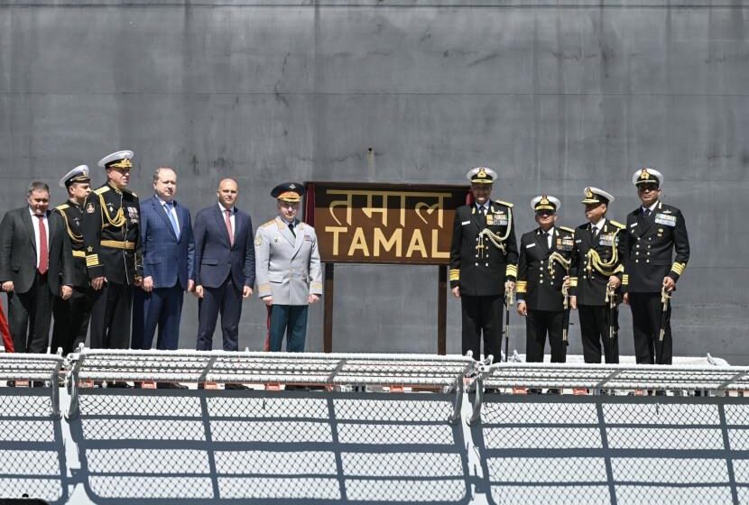  Stealth frigate INS Tamal commissioned into Indian Navy in Russia
