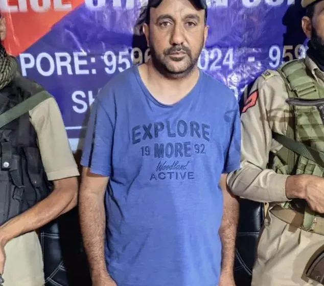  Sopore Police Arrest Individual for Extortion in Name of Police