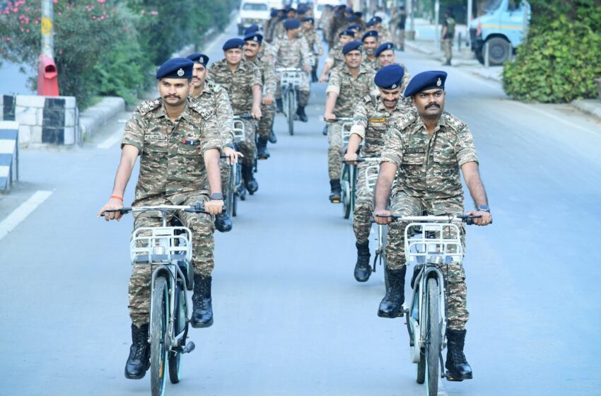  CRPF Organizes Cycle Campaign under Khelo India Fit India Initiative