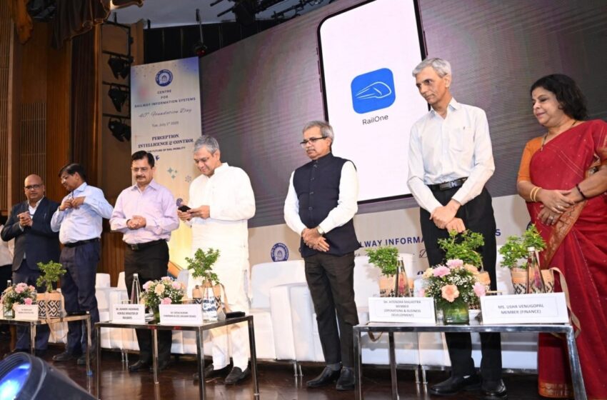  Railway Minister Launches RailOne Application, One-Stop Solution For All Passenger Needs