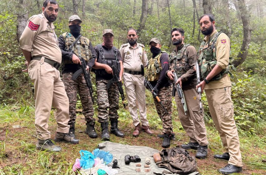 Security Forces Recover Grenade Along With Other Ammunitions In Kupwara